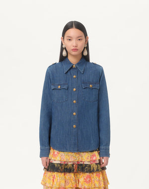 Camicia In Denim Leggero 