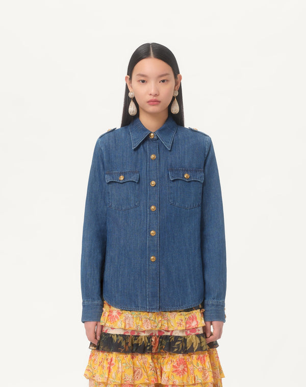 Camicia In Denim Leggero 
