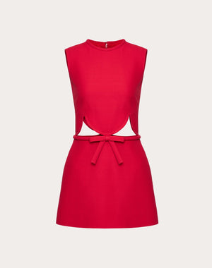 Abito Corto In Crepe Couture
