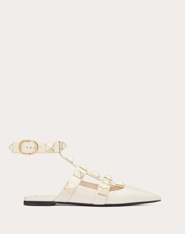 Ballerinaroman Stud In Vitello Con Borchie Smaltate