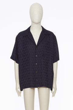 Camicia Da Bowling In Seta Con Motivo Toile Iconographe