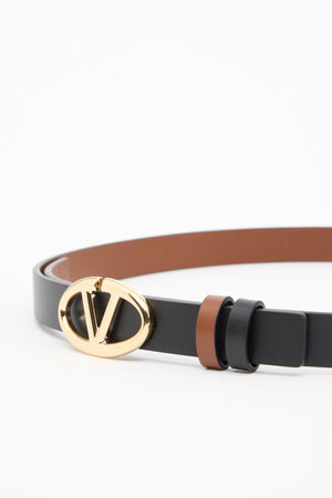 Cintura Reversibile Vlogo The Bold Edition In Vitello 20 Mm