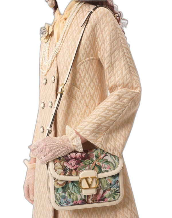 Cappotto In Lurex Jacquard Toute La V 