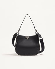 Borsa Hobo Valentino Garavani Rockstud In Vitello Granato