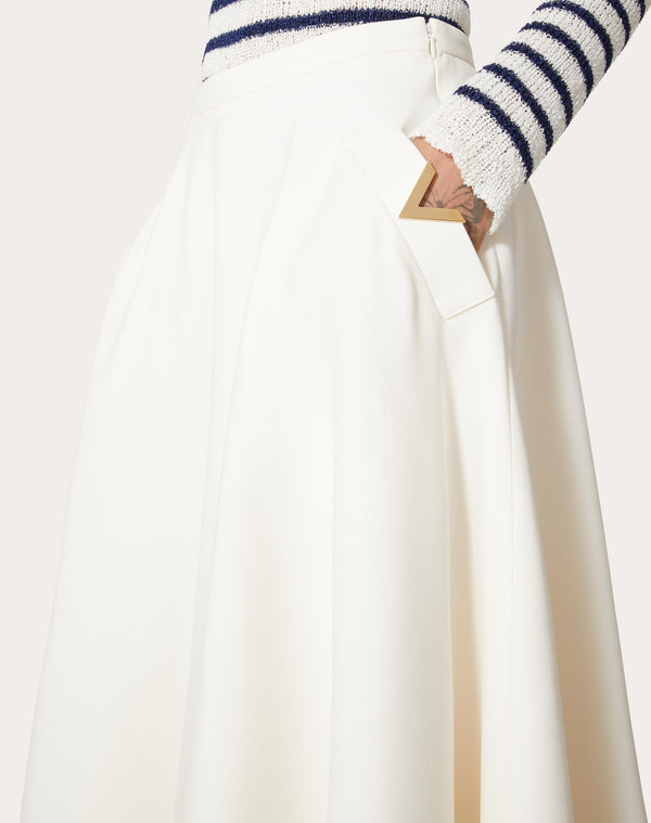 Gonna Midi In Crepe Couture 