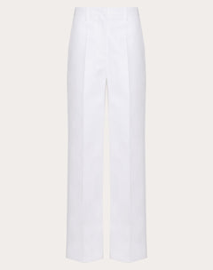Pantalone In Compact Popeline 