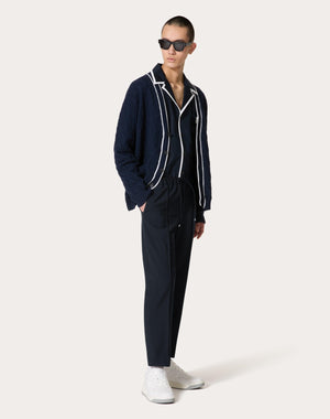 Cardigan In Cotone Con Motivo Toile Iconographe