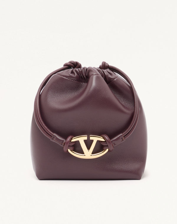 BORSA A SACCHETTO VLOGO POUF IN NAPPA