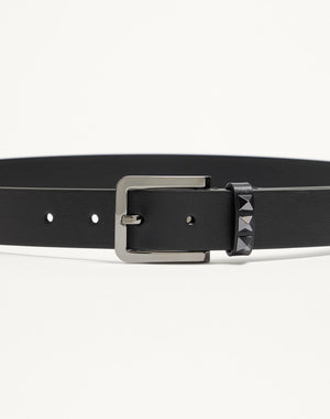 Cintura Rockstud In Vitello 30 Mm
