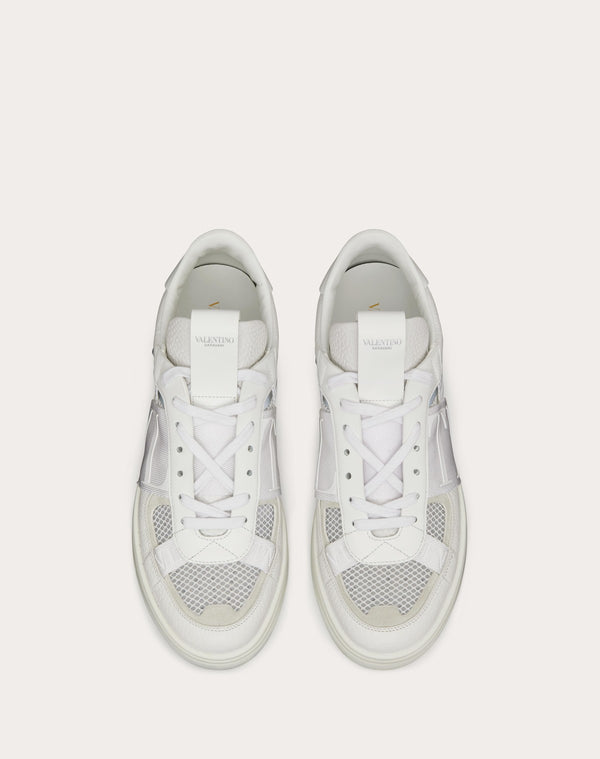 Sneaker Low-Top Vl7N In Vitello, Tessuto Rete E Nastri