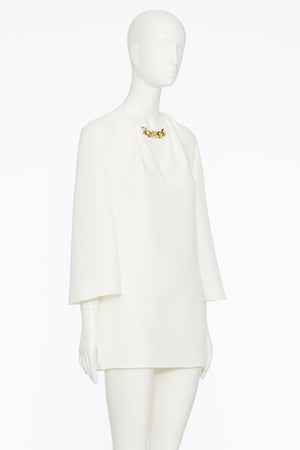 Abito Kaftano In Cady Couture Vlogo Chain