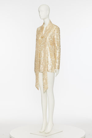 Top In Gold Heavy Lace 