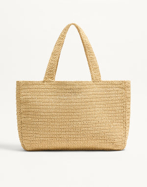 Borsa Shopping Grande Valentino Garavani Viva Superstar In Rafia