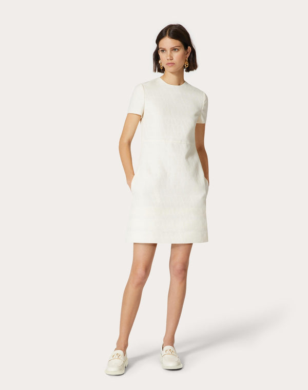 Abito Corto In Crepe Couture Toile Iconographe 