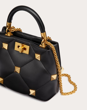 Borsa Piccola A Mano Roman Stud The Handle Bag In Nappa