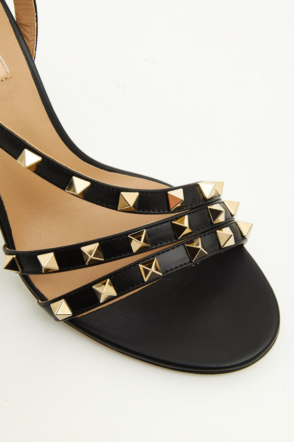 SANDALO ROCKSTUD IN VITELLO 85MM