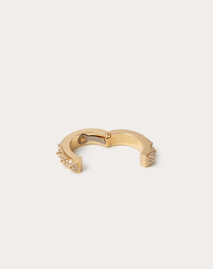 Mono Earcuff Rockstud  In Metallo E Cristalli Swarovski ®