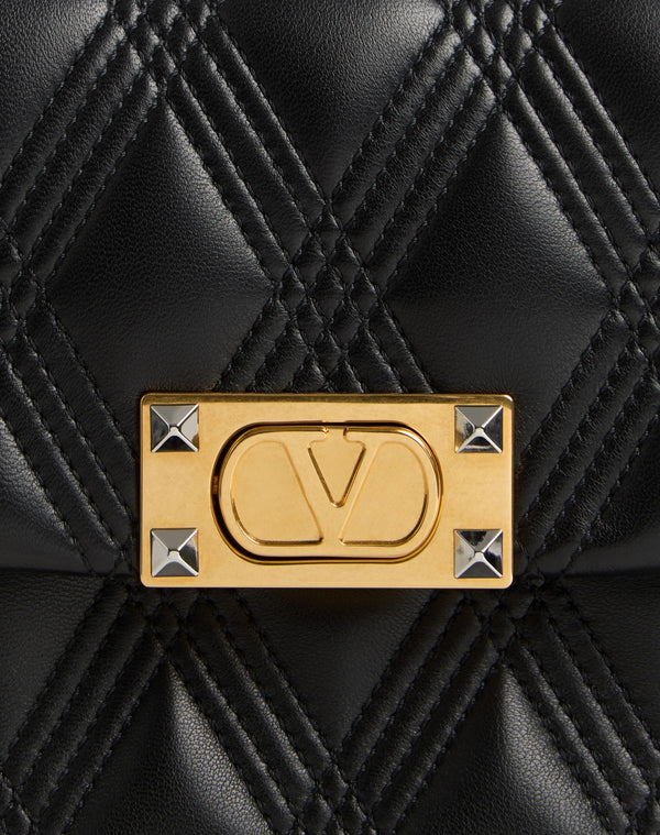 Borsa A Spalla Media Valentino Garavani Quiltie 67 In Nappa Trapuntata