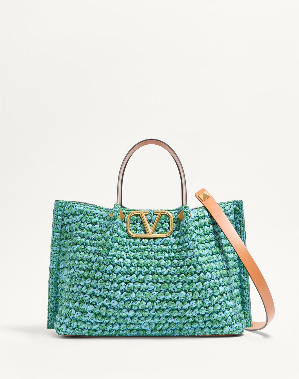 Borsa Shopping Media In Crochet Di Rafia
