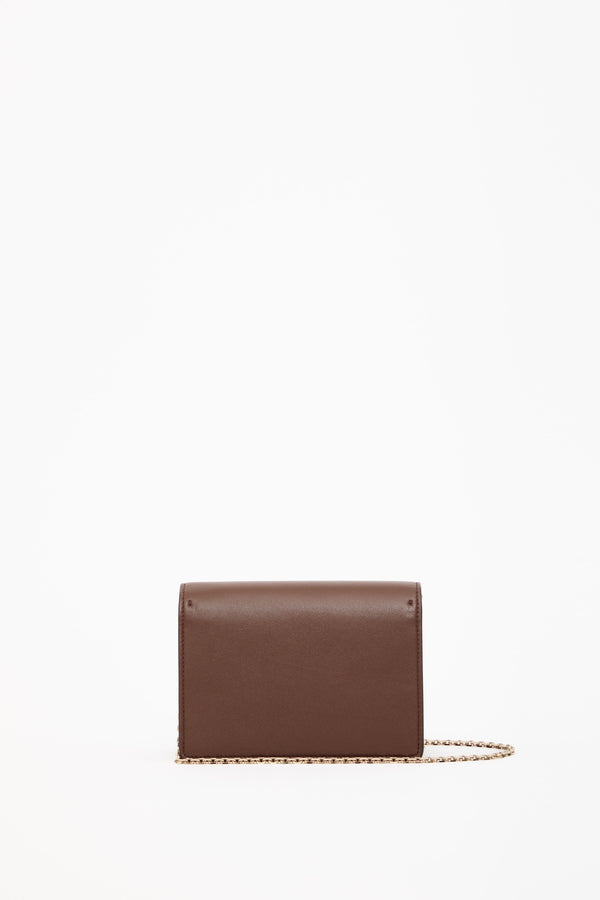 POUCH CON CATENA VLOGO WALK IN NAPPA