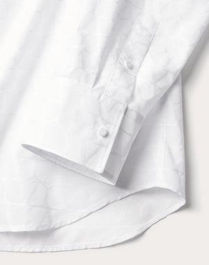 Camicia In Cotton Popeline Jacquard Toile Iconographe 