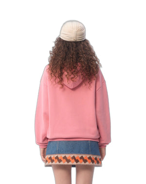 Felpa In Cotone Con Cappucco E Stampa Chez Valentino