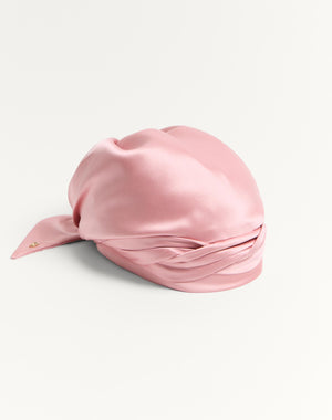 Turbante Foulard Con Treccia In Seta 