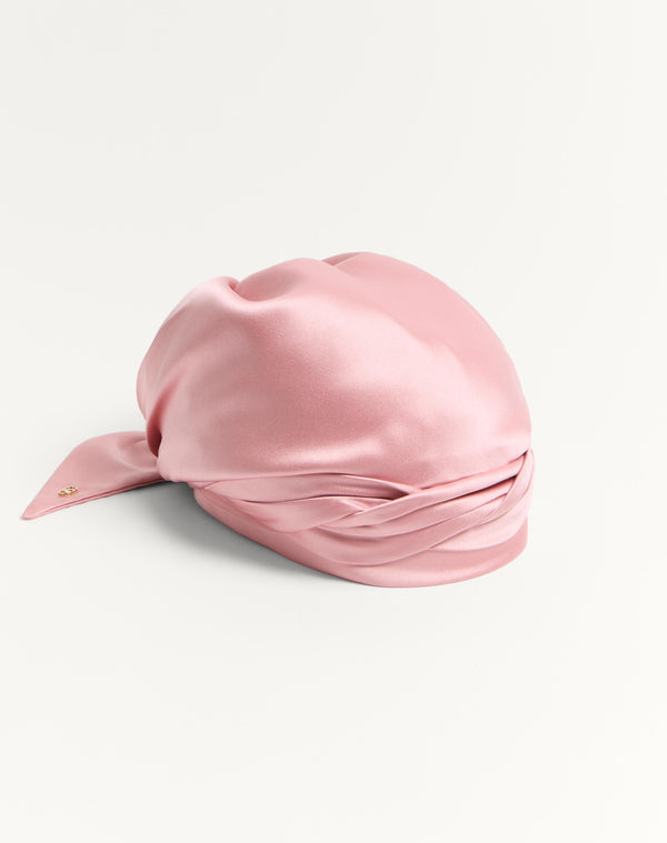 Turbante Foulard Con Treccia In Seta 