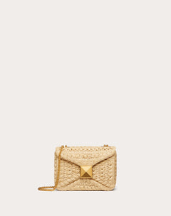 Borsa Con Catena One Stud In Rafia
