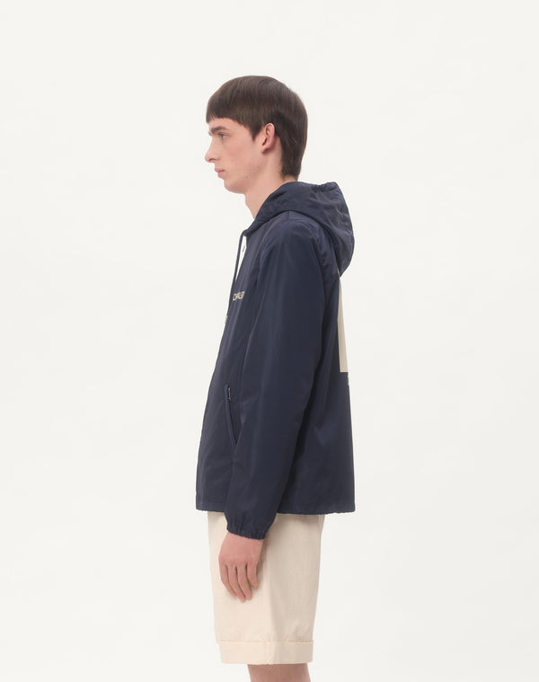 Giacca A Vento Con Cappuccio In Nylon Con Stampa Chez Valentino