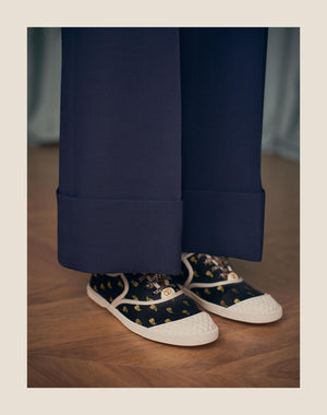 Sneaker Bay By Bay In Tessuto Papier Floral