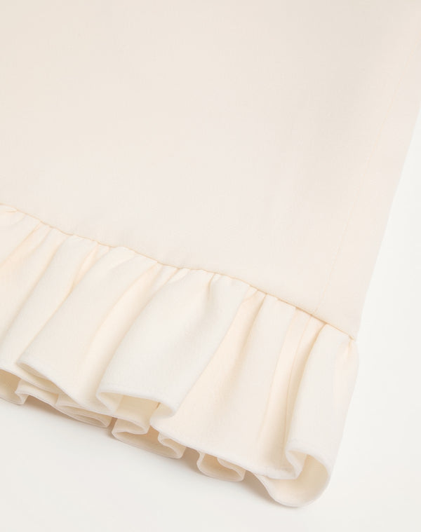 Abito Corto In Crepe Couture 