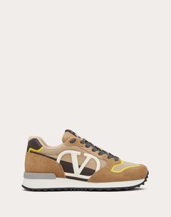 Sneaker Low-Top Vlogo Pace In Crosta, Tessuto E Vitello