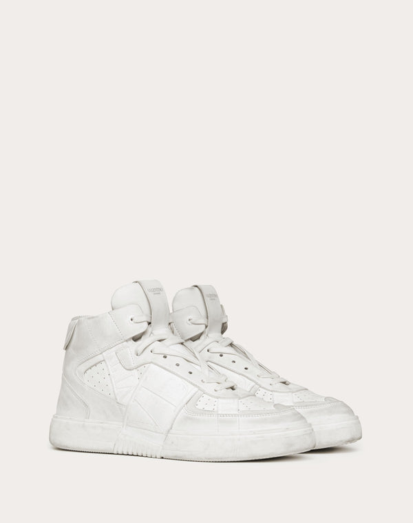 Sneaker Mid-Top Vl7N In Vitello E Nastri