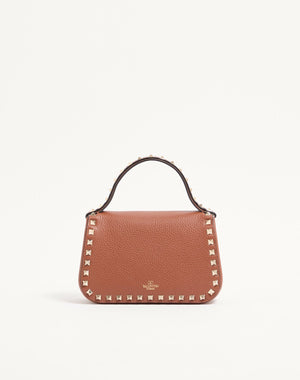 BORSA PICCOLA A MANO ROCKSTUD IN VITELLO GRANATO