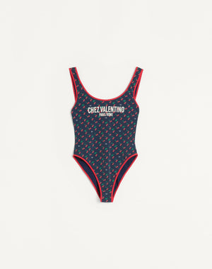 Costume Da Bagno In Lycra Stampa Cherryfic