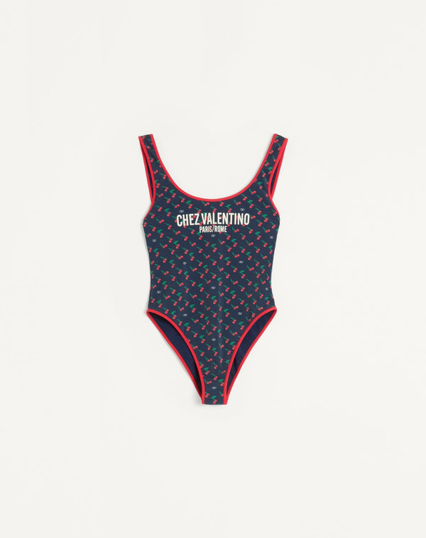 Costume Da Bagno In Lycra Stampa Cherryfic
