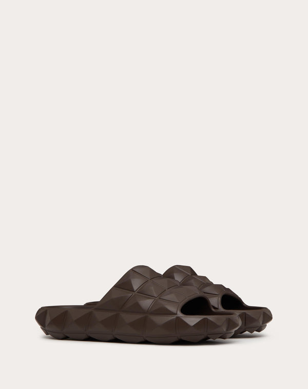 Sandalo Slider Roman Stud Turtle In Gomma