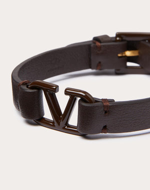 Bracciale Vlogo Signature Valentino Garavani In Pelle E Metallo