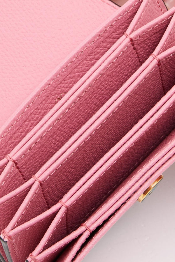 Portacarte Vlogo Signature In Vitello Granato