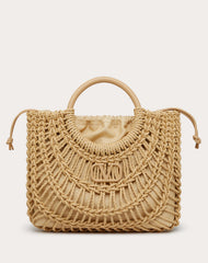 Borsa Shopping Valentino Garavani Allknots In Corda Intrecciata