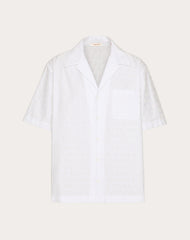 Camicia Da Bowling In Popeline Di Cotone Con Motivo Toile Iconographe