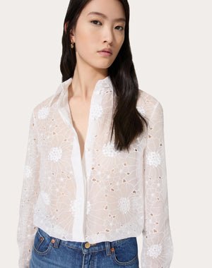 Camicia In Daisy Organdis 