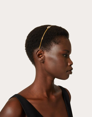 Cerchietto Vlogo Signature In Metallo E Cristalli Swarovski®