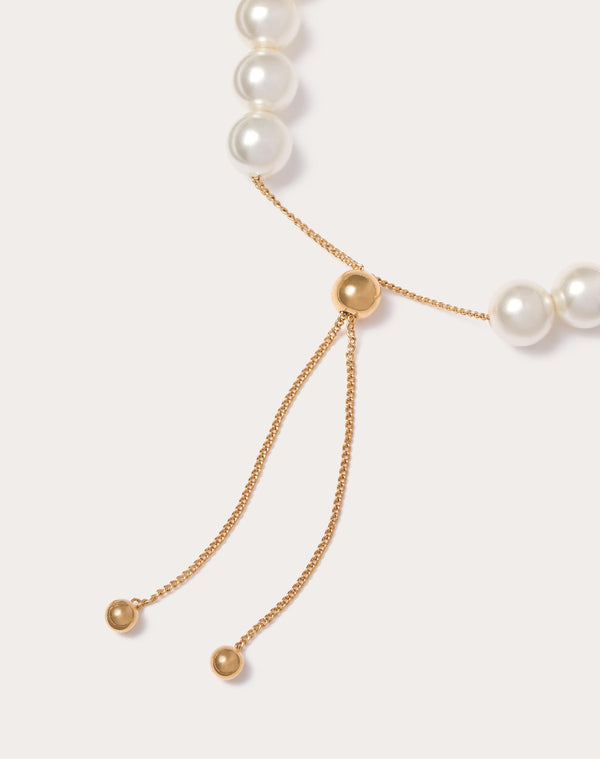 Bracciale Vlogo Signature In Metallo E Perle In Resina