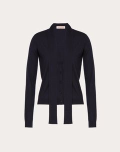 Cardigan In Cashmere Seta