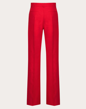 Pantaloni In Crepe Couture 