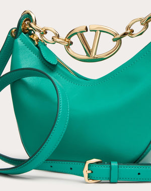 Mini Hobo Vlogo Moon Bag In Nappa Con Catena