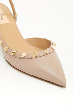 DÉCOLLETÉ SLINGBACK ROCKSTUD IN VITELLO 50MM