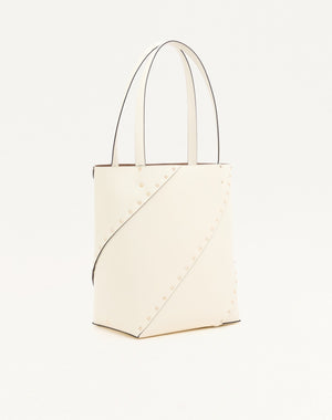 BORSA SHOPPING VALENTINO GARAVANI ROCKSTUD WISPY IN VITELLO 
